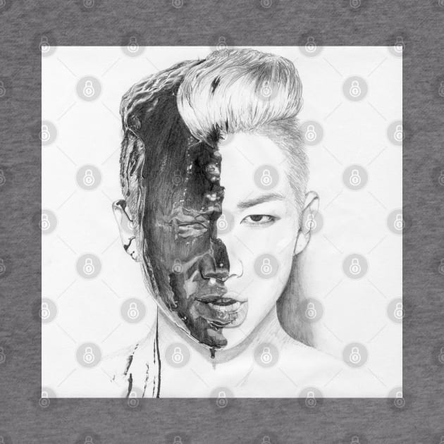 RM Rap Monster pencil drawing by ZeroKara